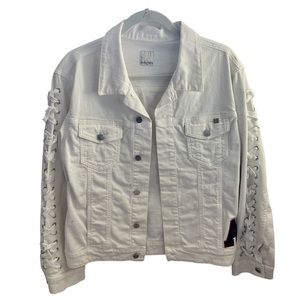 Atelier Notify Jamie Custom White Denim Jacket Medium